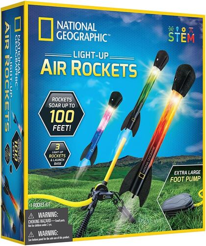 National Geographic Light-Up Air Rockets
