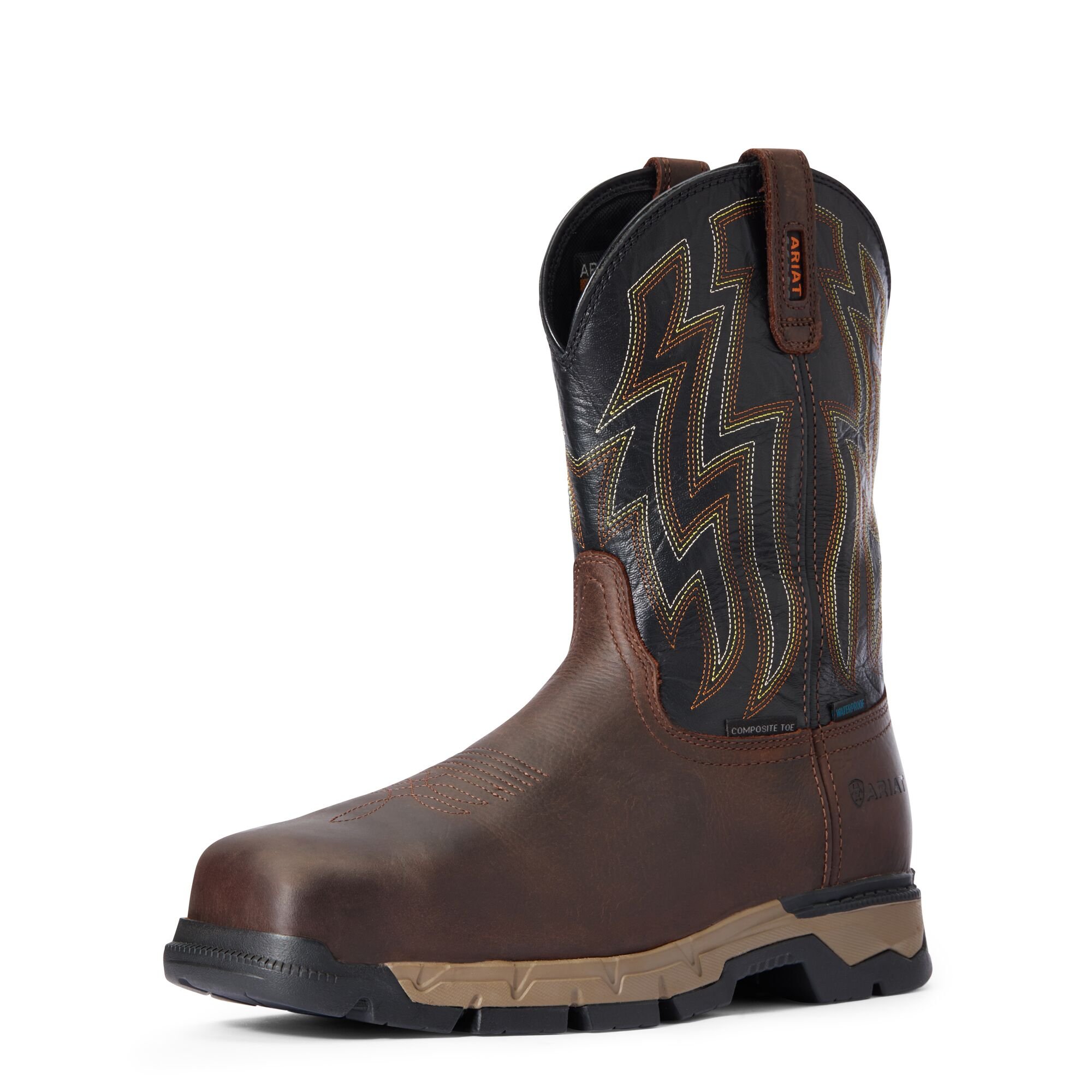 Men's Rebar Flex Western Waterproof Composite Toe Work Boot