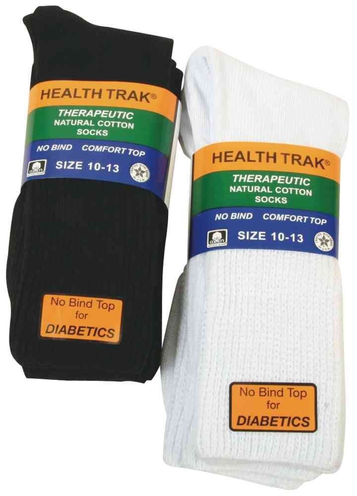 Men's No Bind Health Track Therapeutic Sock 2-Pack