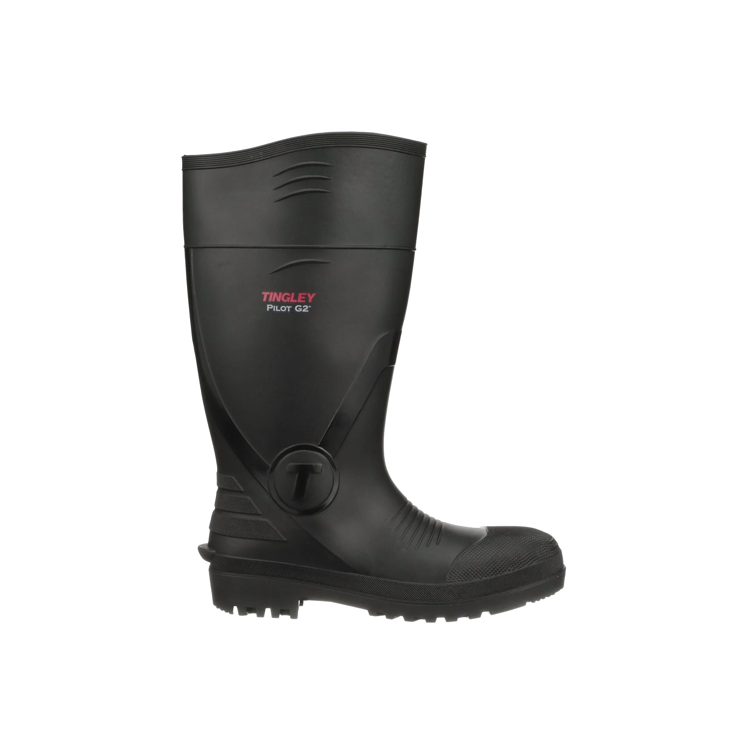 Unisex Pilot G2 Plain Toe Knee Boot in Black