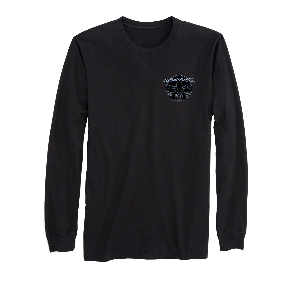 Men's What The Freedom V-Twins & Fins Long Sleeve Cotton Tee