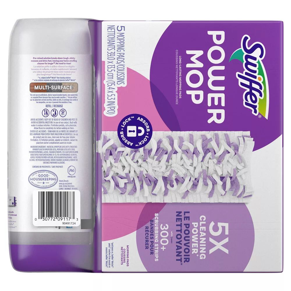 25 Count Disposable Powermop Refills For Swiffer Power Mop Pads,Multi - View #11