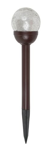 Solar Crackle Glass Ball Stake Light