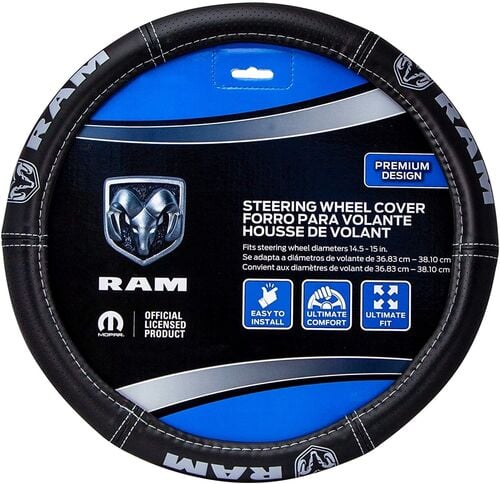 Dodge Ram Deluxe Elite Steering Gray Logo Wheel Cover