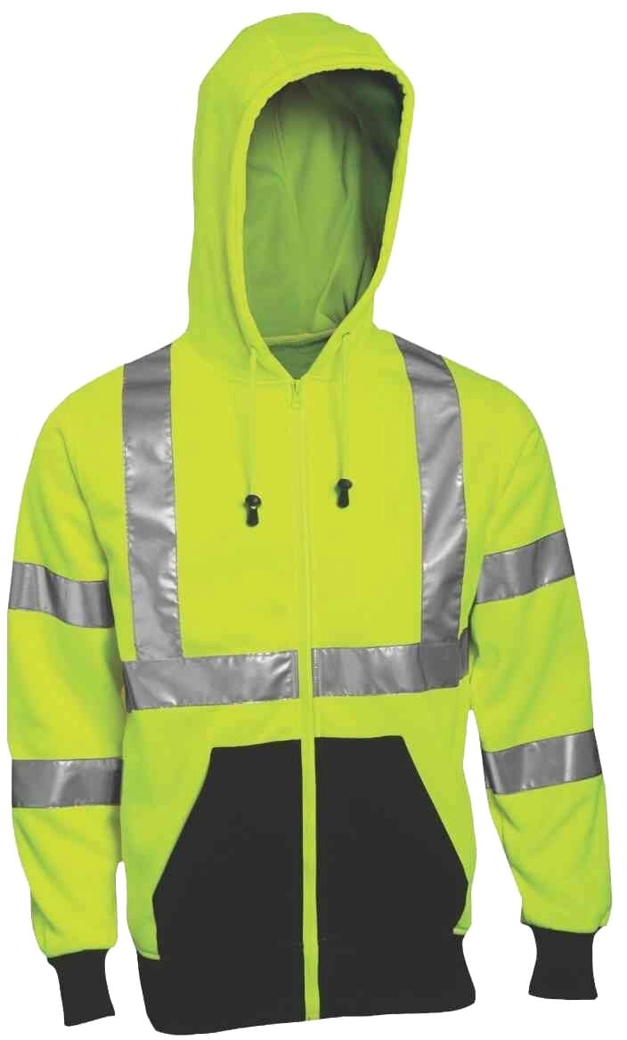 Men's High Visibility Hooded Sweatshirt