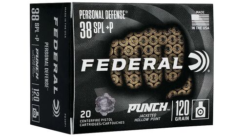 Personal Defense Punch 38 Special +P 120 Grain JHP Ammunition - 20 Rounds