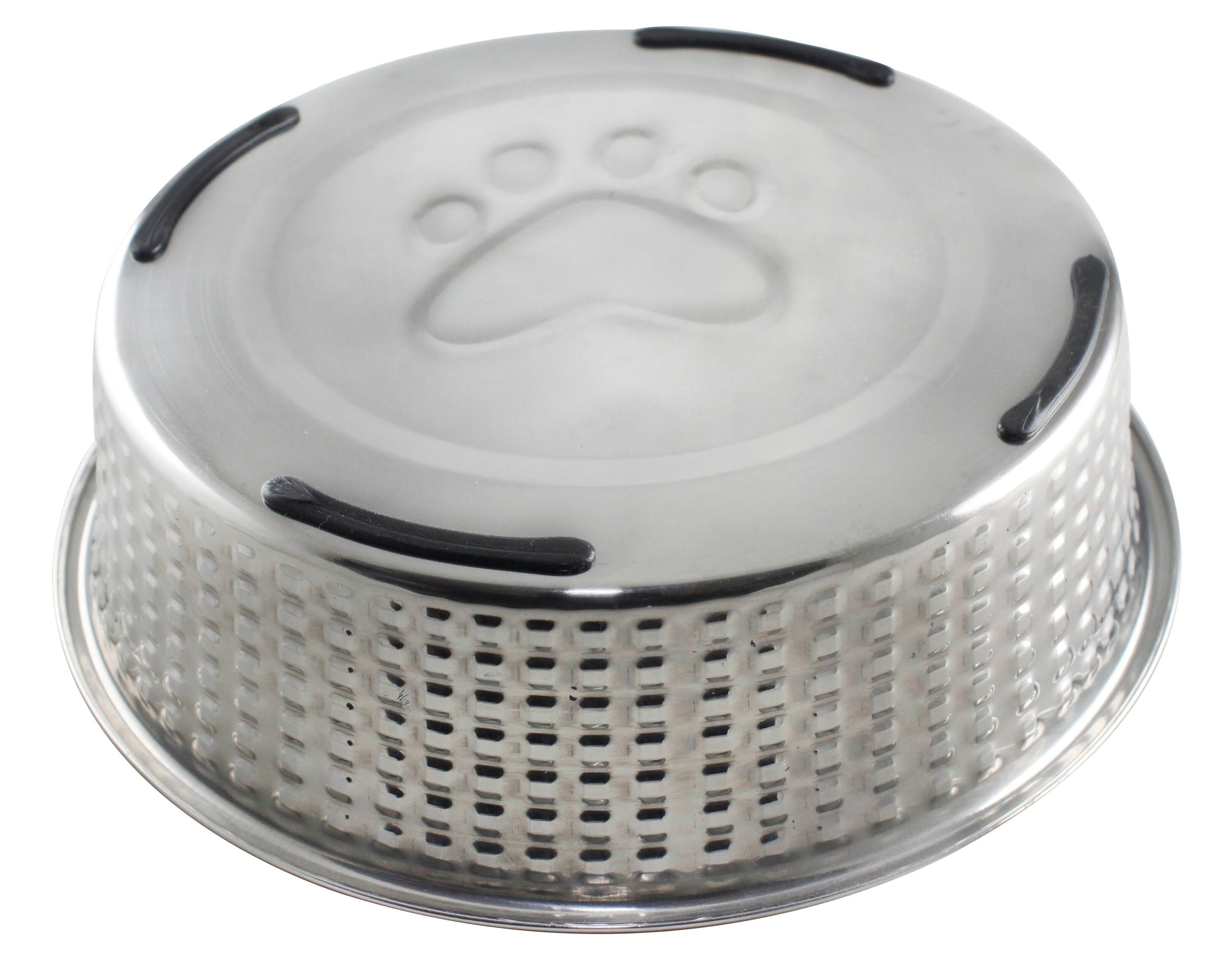 Stainless Steel Paw Print Pet Dish