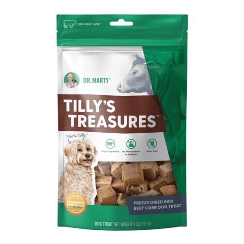 Tilly's Treasures Freeze Dried Raw Beef Liver Dog Treats - 4 oz