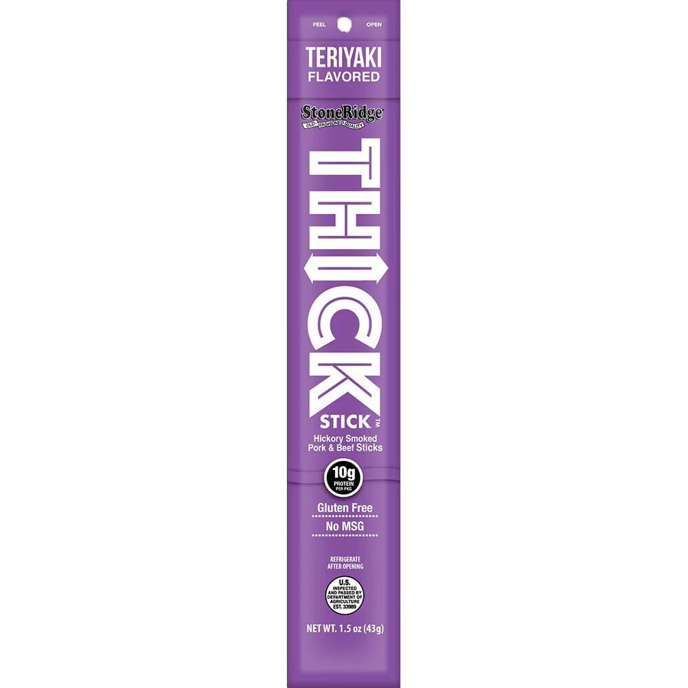 Stoneridge Teriyaki Pork & Beef Thick Snack Stick - 1.5 oz
