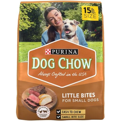 Dog Chow Little Bites Complete & Balanced Dry Dog Food - 15 Lb