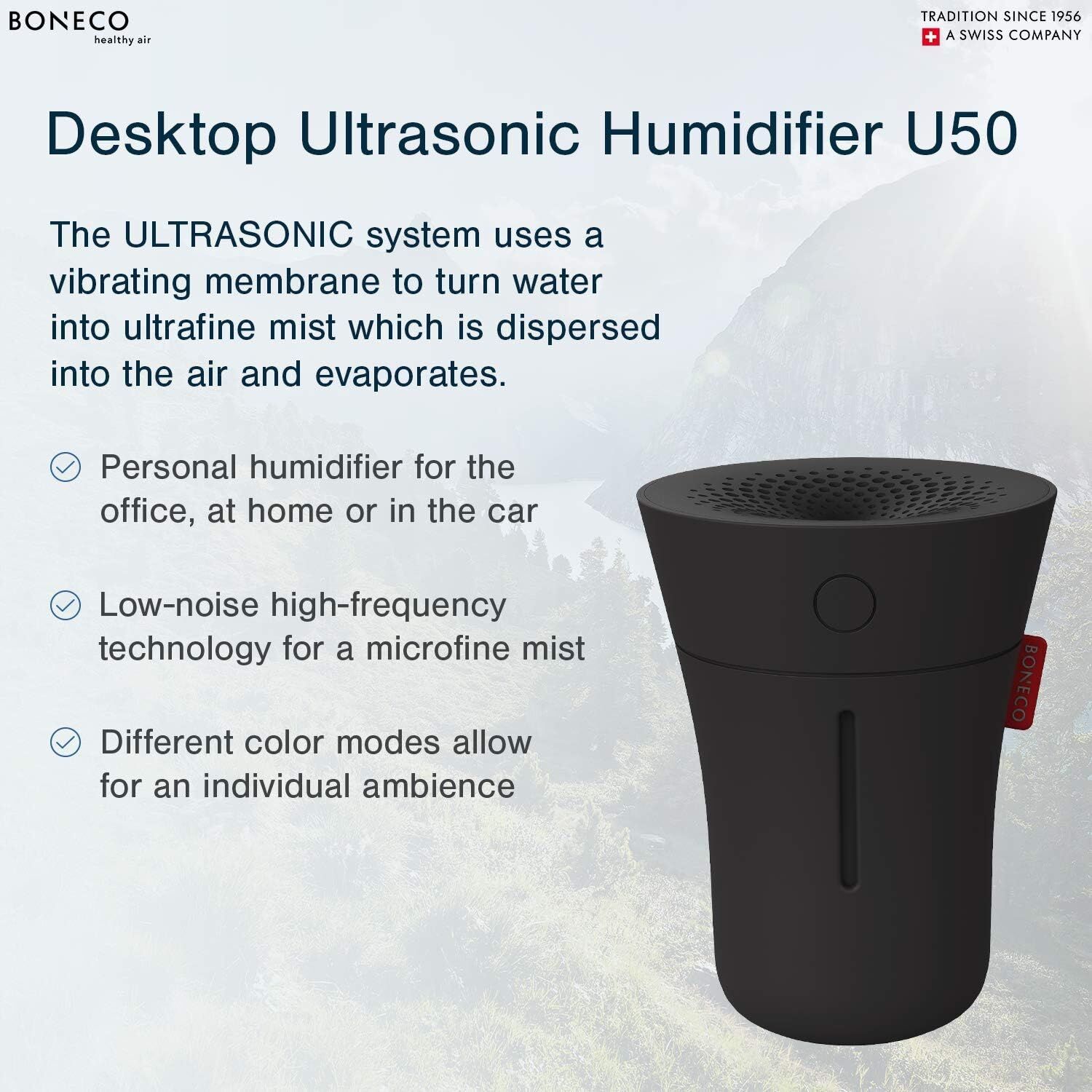U50 Personal Ultrasonic Humidifier with LED Lights