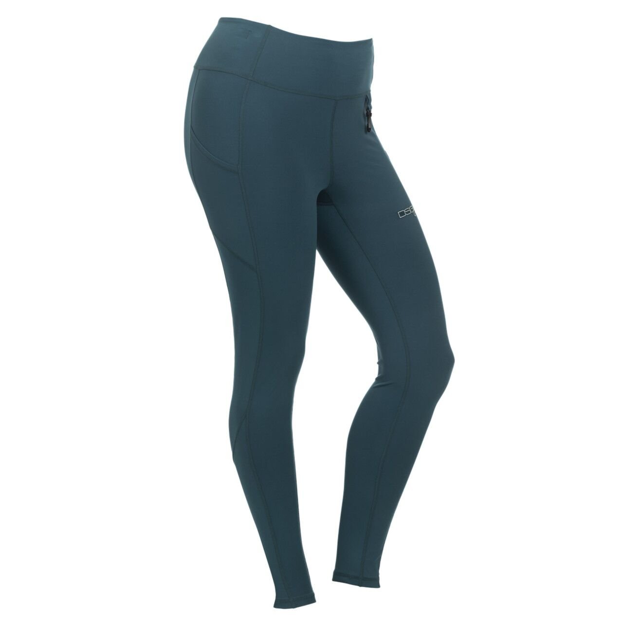 High Waisted Boat Leggings with UPF 50+ in Malachite