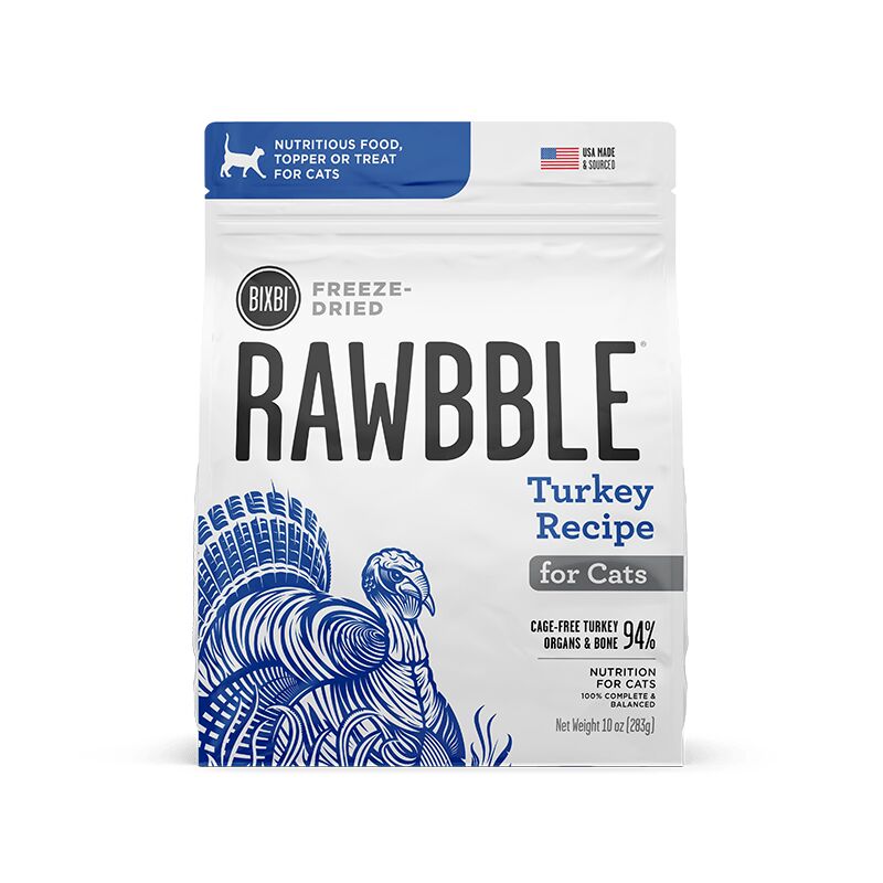 Rawbble Freeze Dried Food for Cats in Turkey Recipe