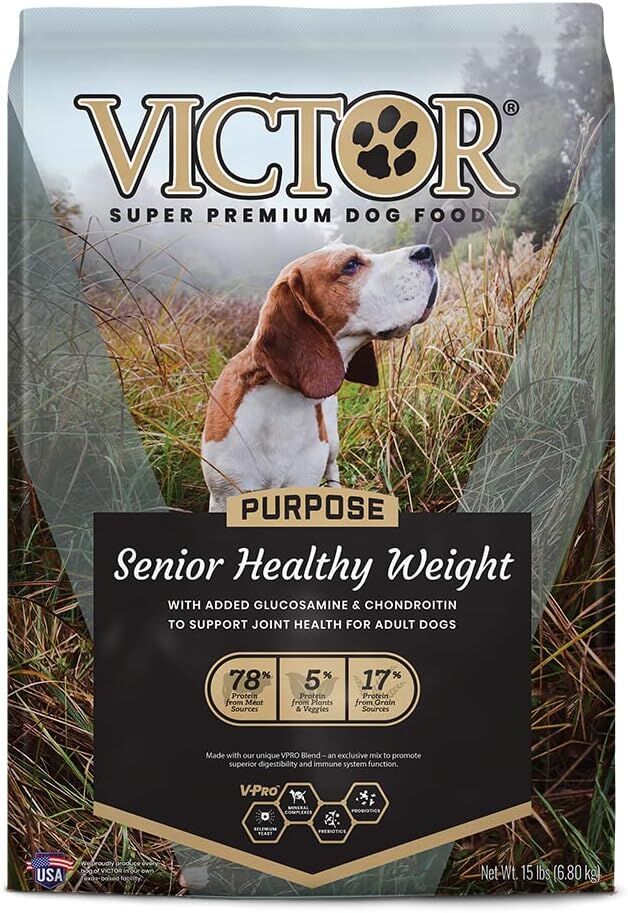 Victor Purpose Senior Healthy Weight Dry Dog Food 15 Lb