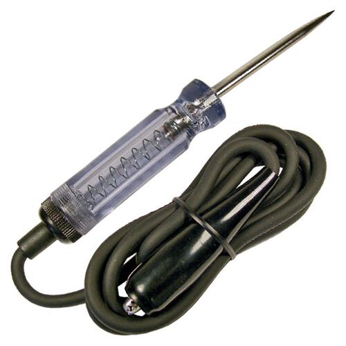 Heavy-Duty 6-12 Volt Circuit Tester with Insulated Test Clip