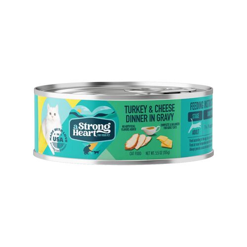 Turkey & Cheese Dinner in Gravy Wet Cat Food - 5.5 oz
