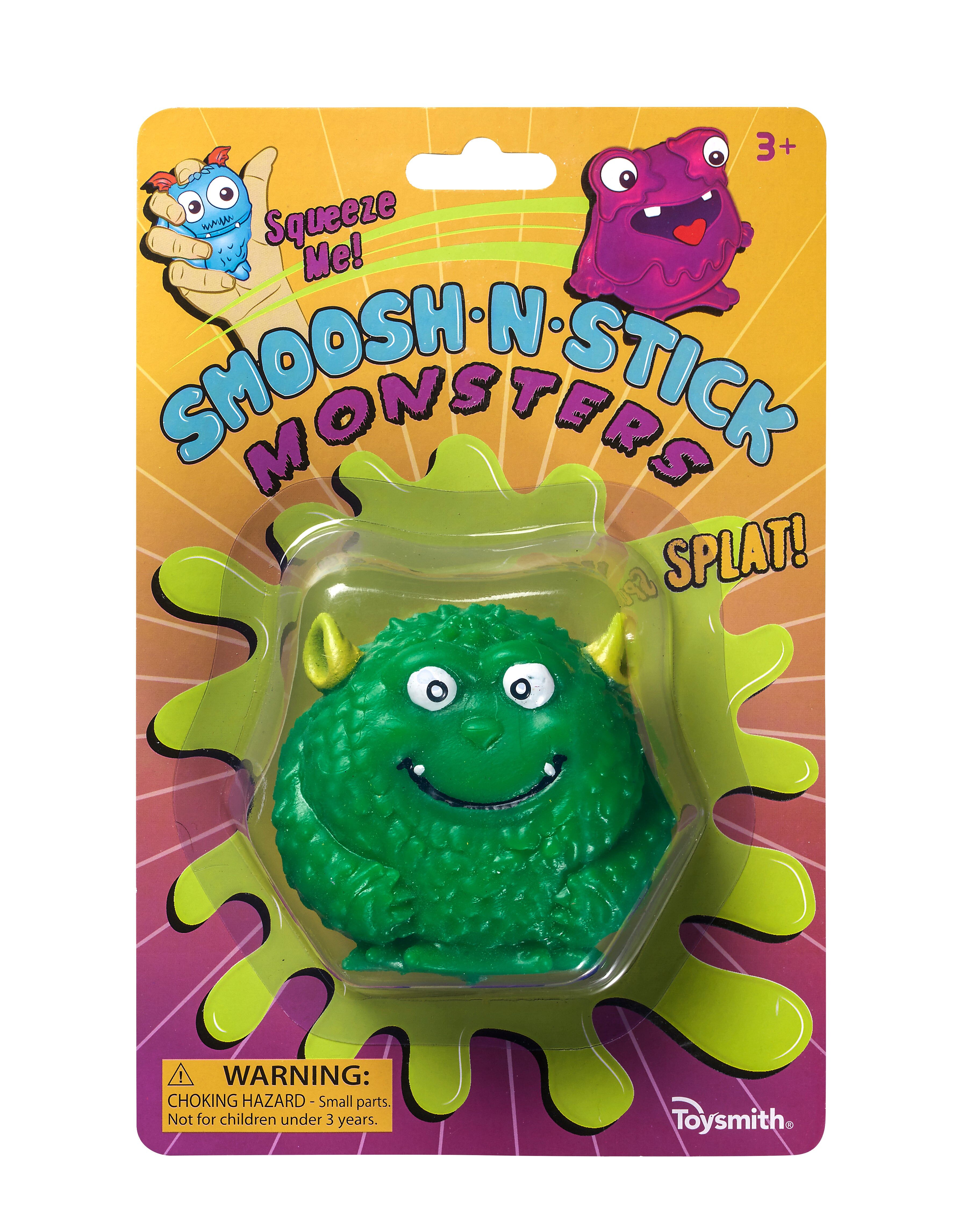 Toysmith Smoosh N Stick Monsters - Assorted