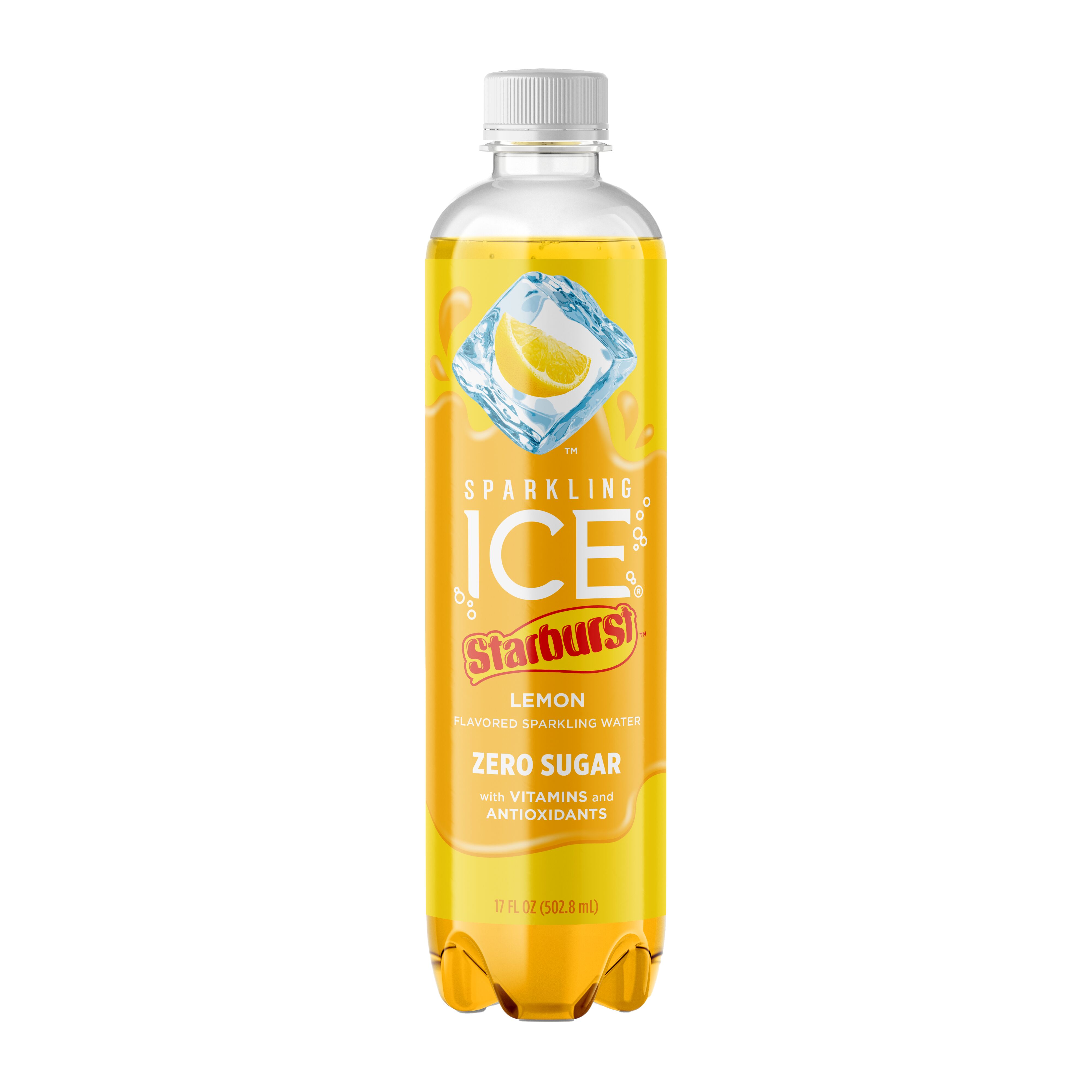 Sparkling ICE Starburst Lemon Flavored Sparkling Water - 17 oz