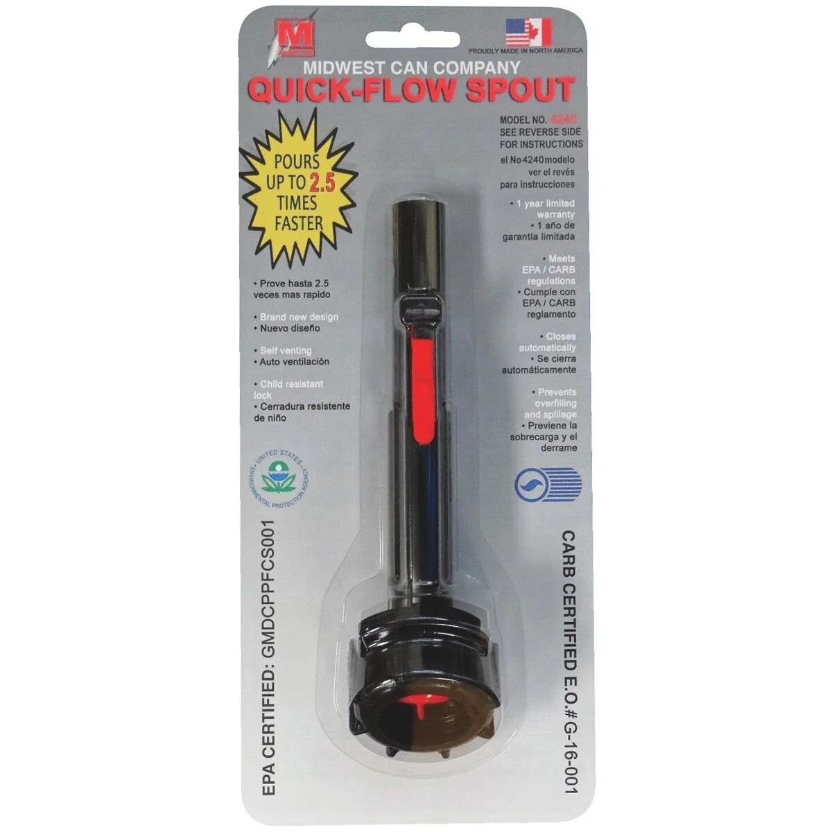 Midwest Can Company Replacement Quick-Flow Spout Kit