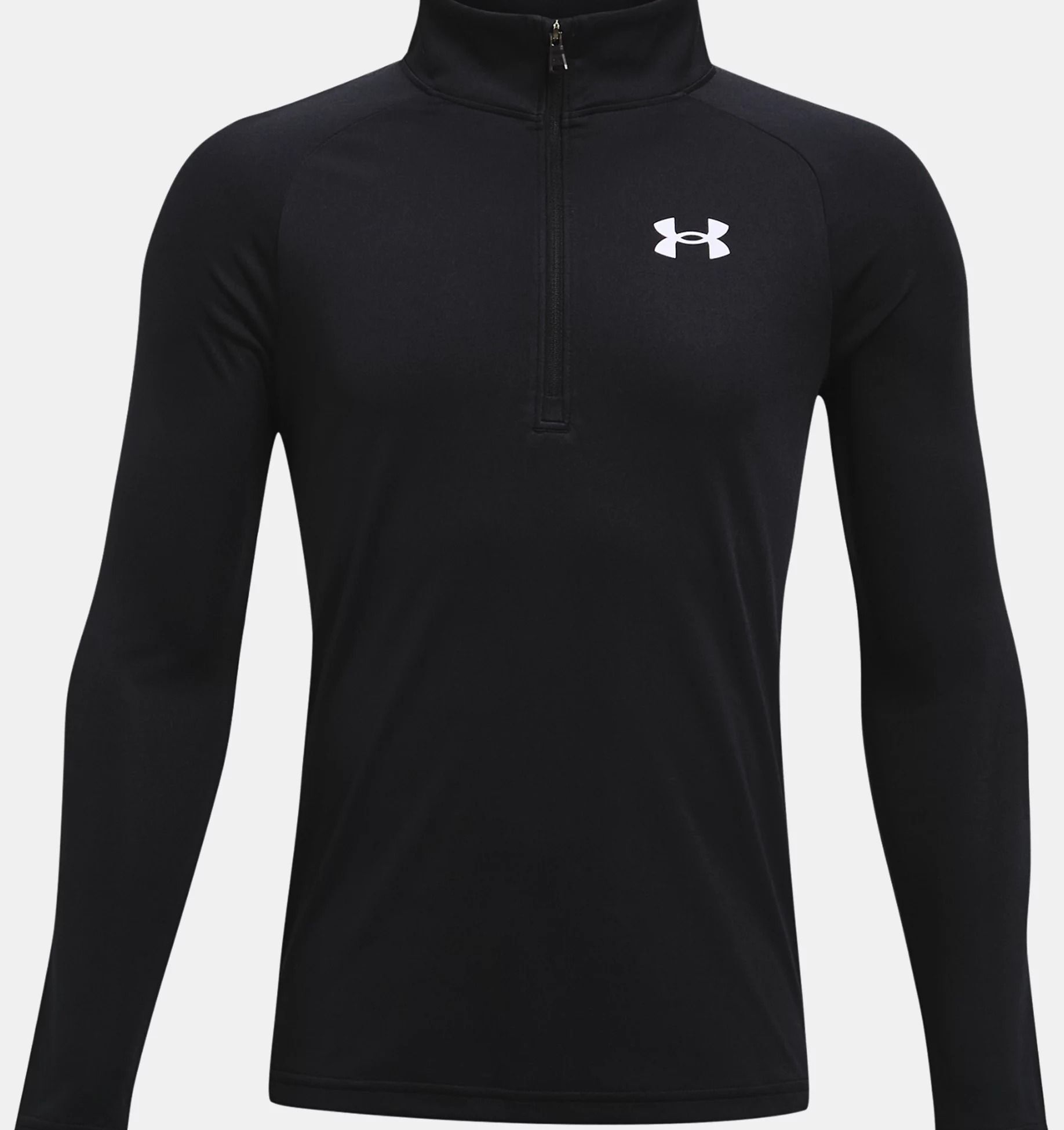 Boys' UA Tech 2.0 Half-Zip Long Sleeve T-Shirt