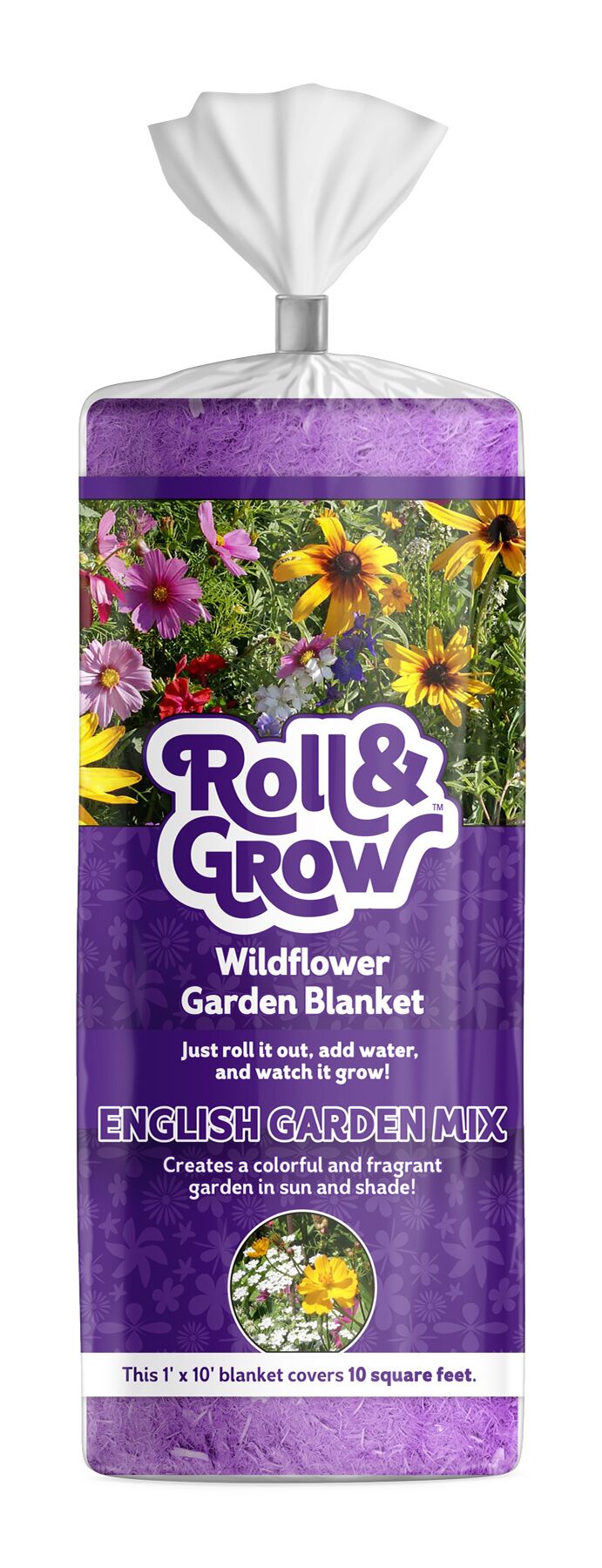 Roll & Grow Wildflower Garden Blanket - English Garden Mix