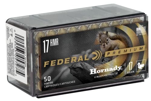 Varmint & Predator Hornady V-Max 17 HMR 17 Grain Ammunition - 50 Rounds