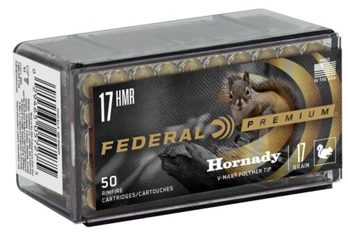 Varmint & Predator Hornady V-Max 17 HMR 17 Grain Ammunition - 50 Rounds