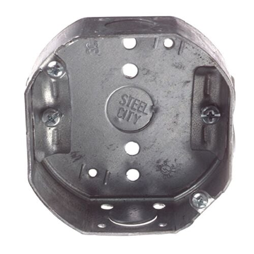 4 x 1.5" Octagon Box With Clamp