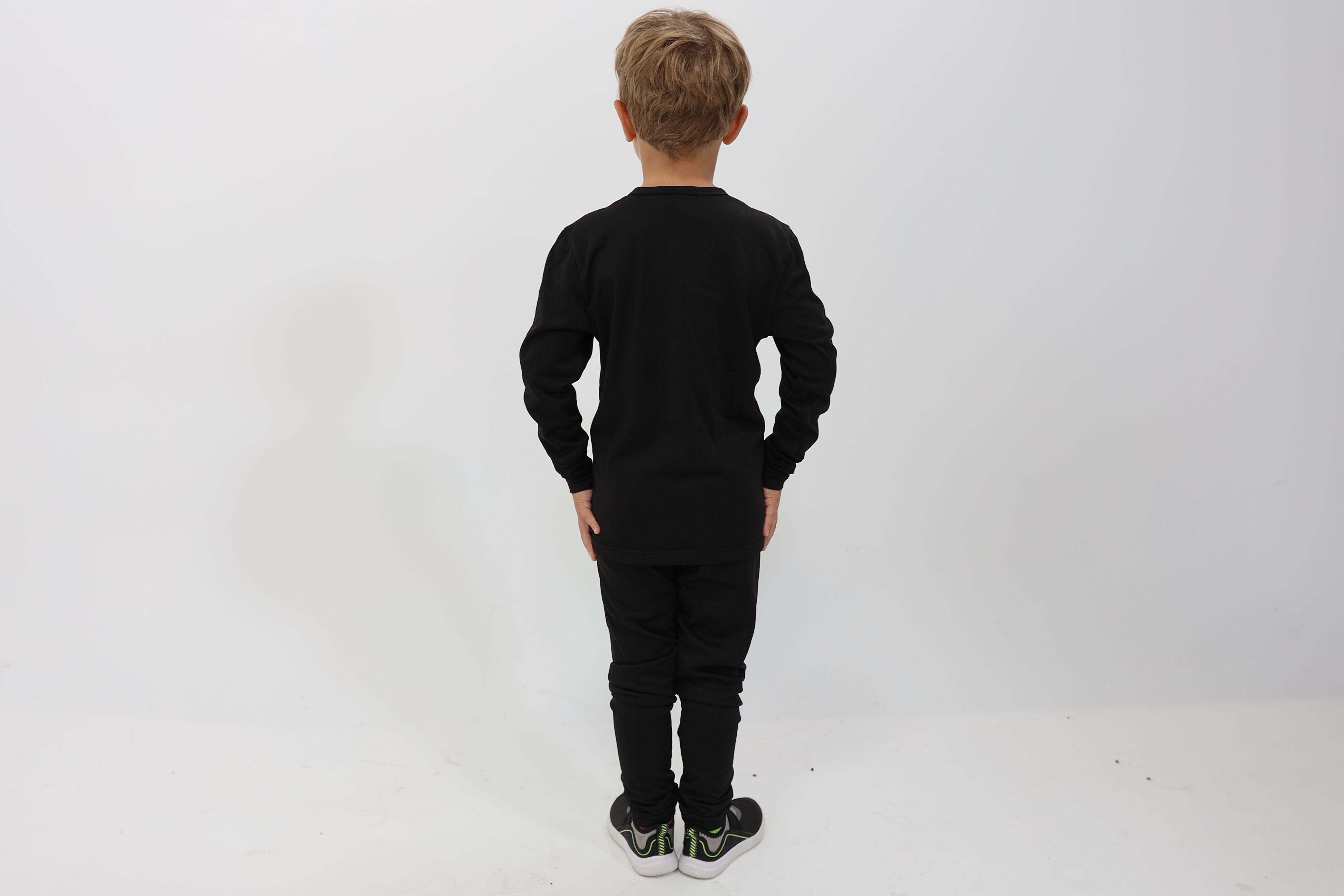 Youth Baselayer Set in Black
