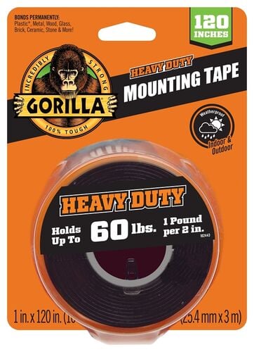 Double Sided Black Mounting Tape - 1" x 120"