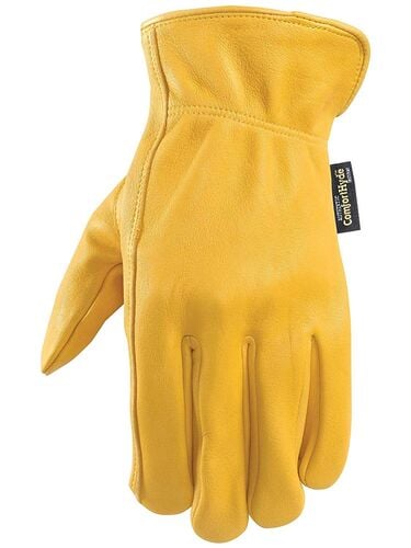 Men's Comforthyde Saddletan Grain Leather Driving Gloves - M