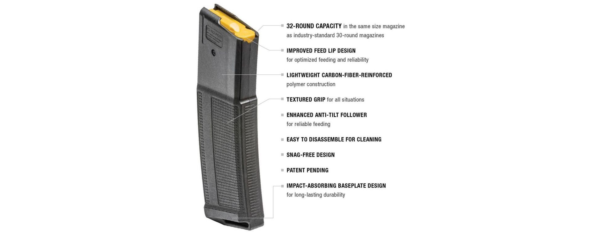 DANIEL DEFENSE 32RD MAGAZINE 実物マガジン 5.56 Daniel Defense AR-15 Magazine 5.56mm - 32 Rounds - Black