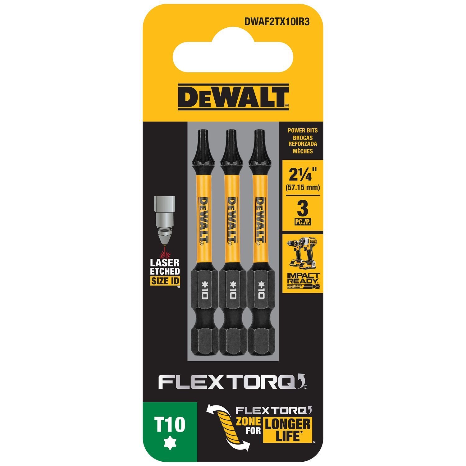 2-1/4" Torx FLEXTORQ Impact Driver Bits