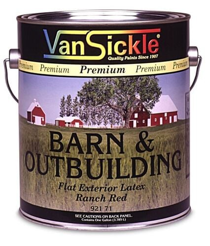 Barn & Outbuilding Premium Exterior Paint in Semi Gloss Bright Red - 1 Gallon