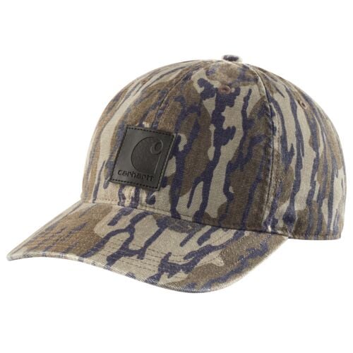 Canvas Cap in Mossy Oak Camo