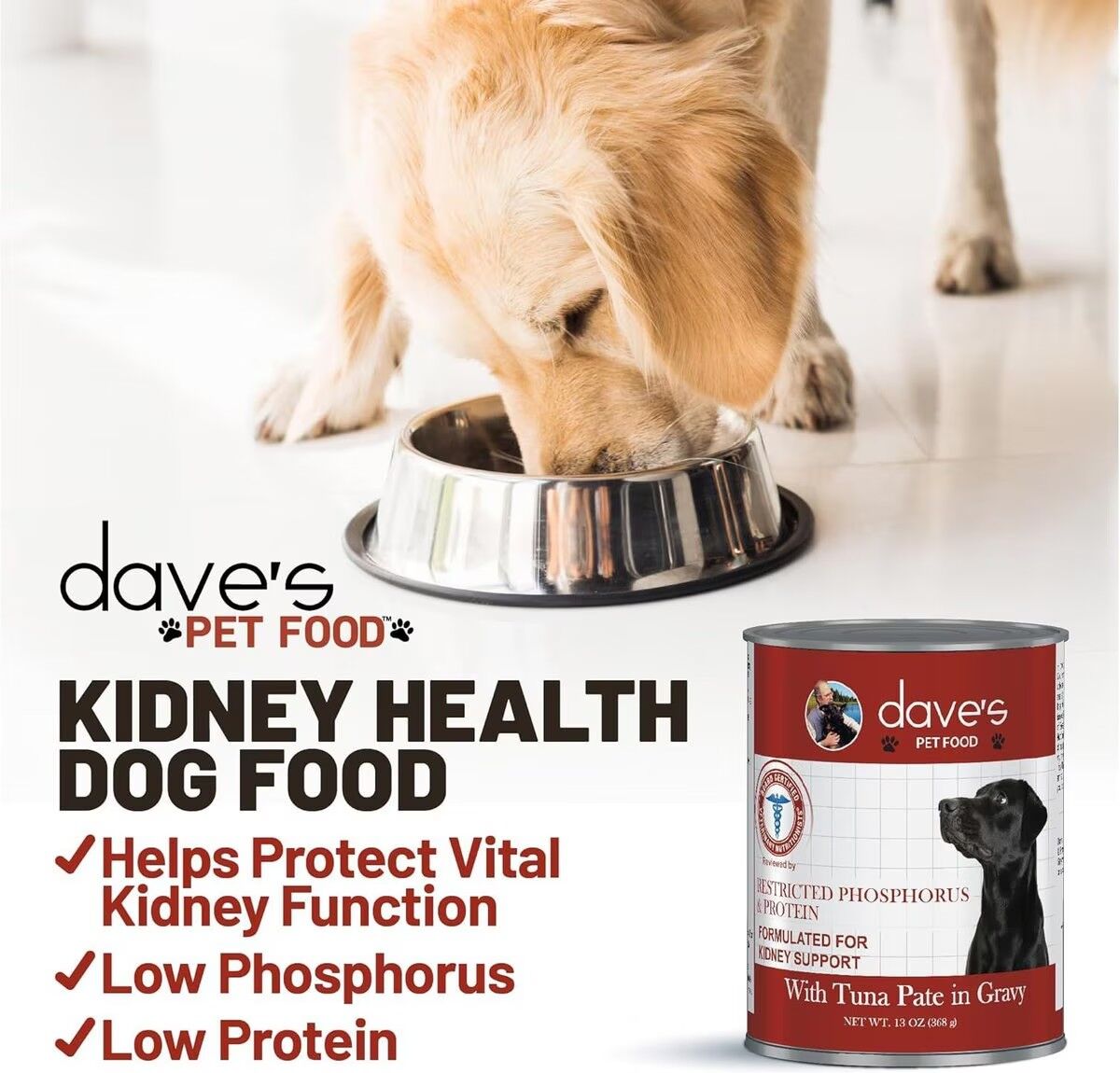 ドッグフード sev. kazu Daves Pet Food Kidney Support in Tuna Pate in Gravy Wet Dog Food