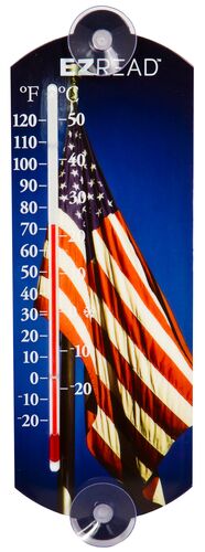 Indoor/Outdoor American Flag Thermometer