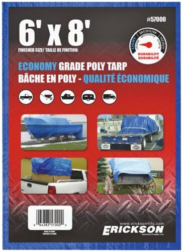 Blue Weave Tarp - 6' x 8'