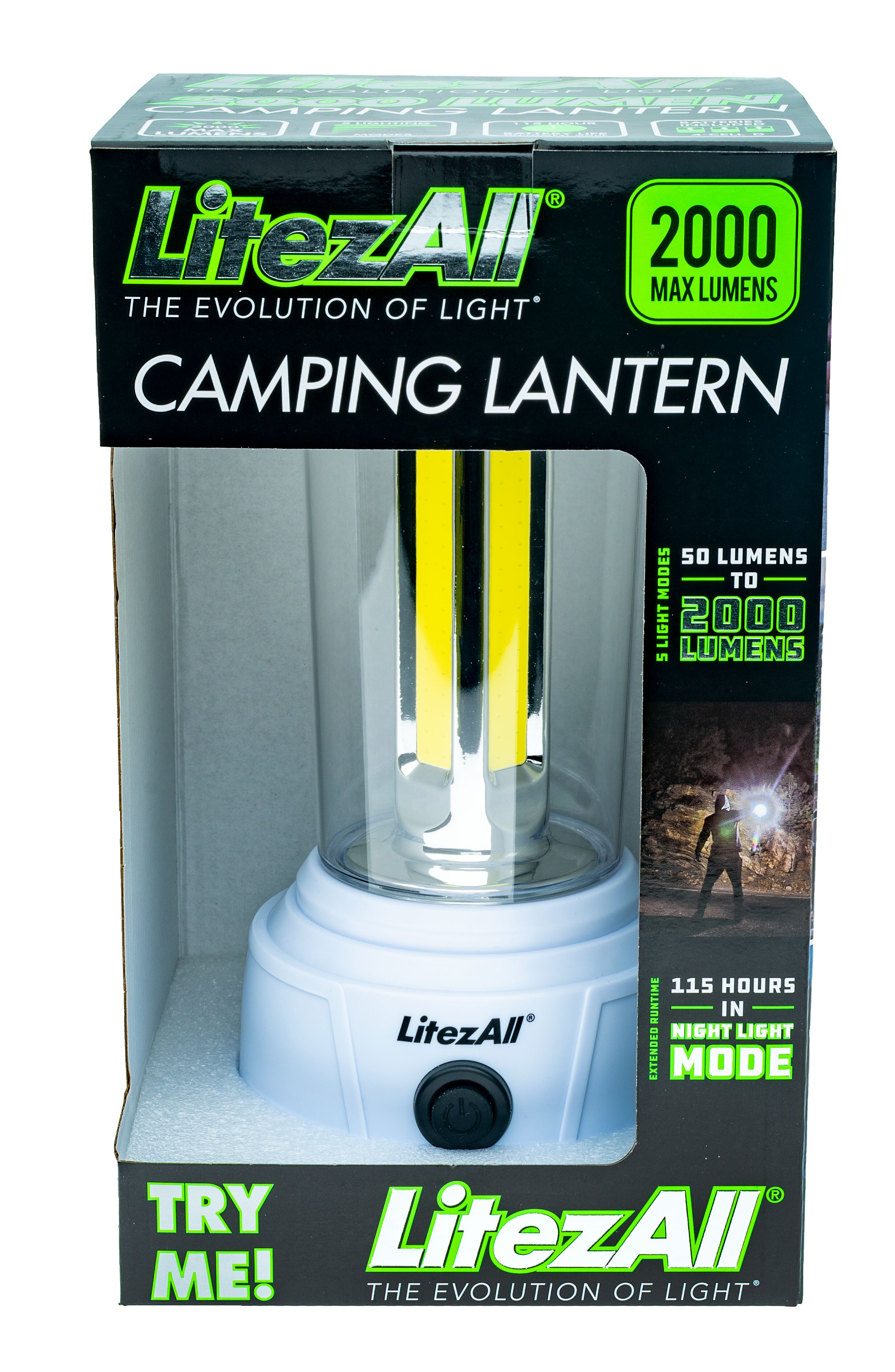 LitezAll 2000 Lumen Lantern