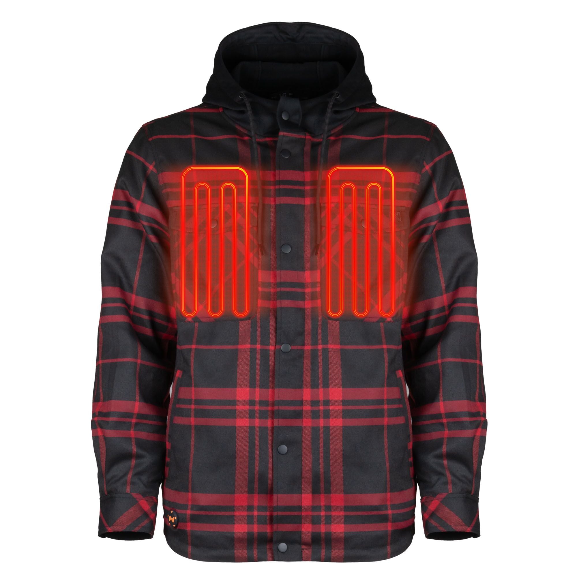 Men's Flannel Shell Heated Jacket