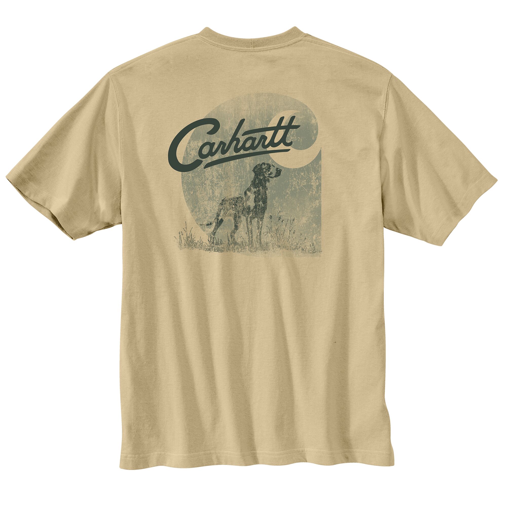 Men's Relaxed Fit Lightweight Dog Graphic Short-Sleeve Pocket T-Shirt
