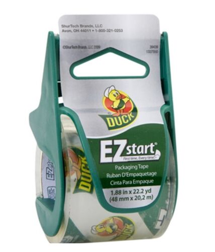 E-Z Start Premium Packaging Tape with Dispenser - 1.88" x 22 Yards