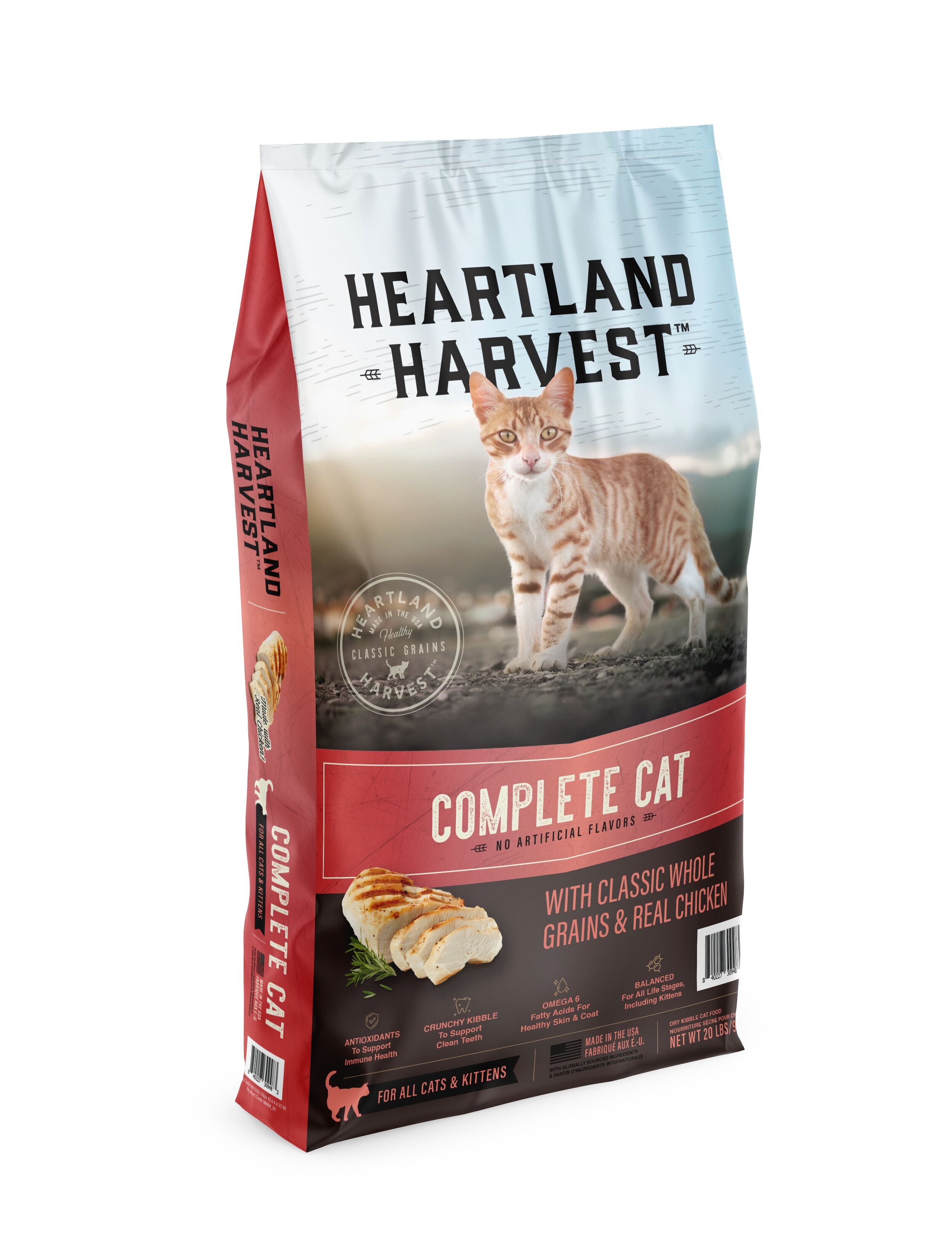 Heartland Harvest Whole Grain & Real Chicken Recipe Dry Cat Food