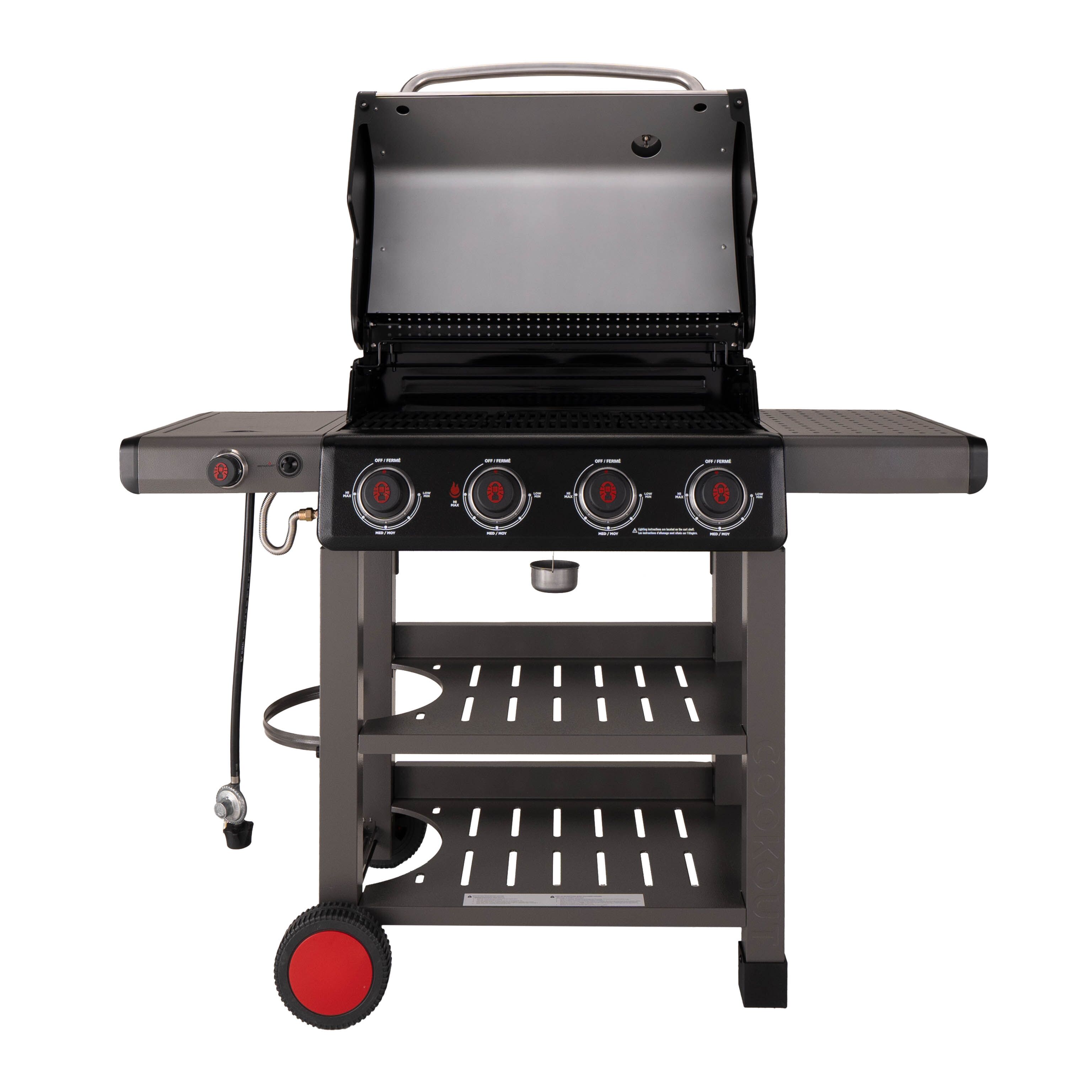Coleman Cookout Burner Propane Gas Grill with Side Burner