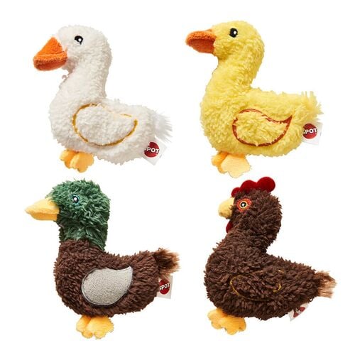 4" Love The Earth Barnyard Bird Cat Toy - Assorted