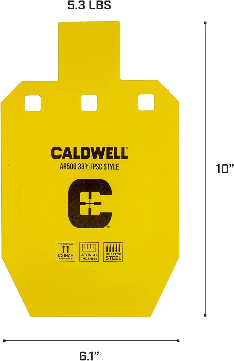 Caldwell IPSC Steel Target - Thumbnail 4