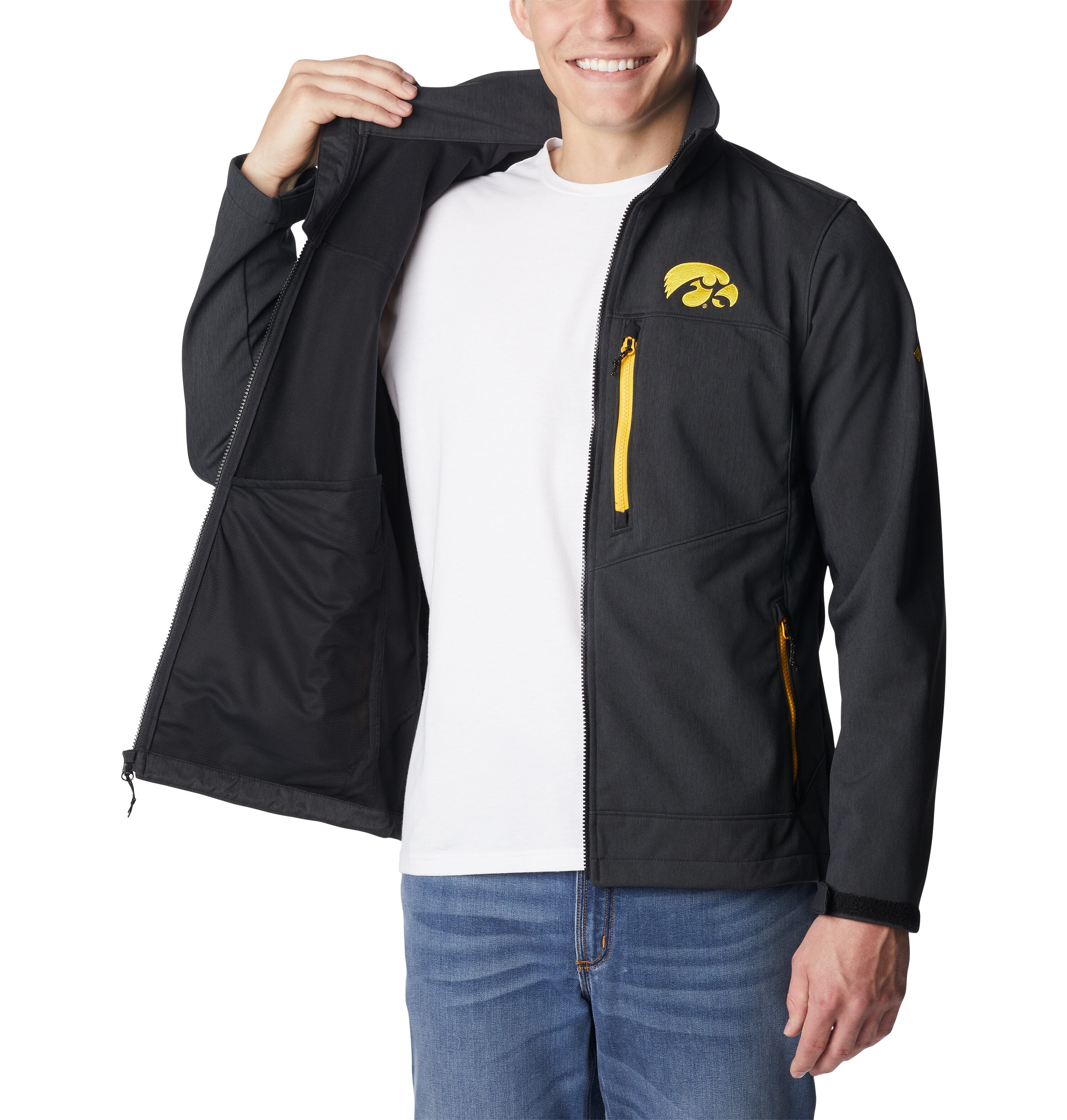 Men's Ascender II Iowa Hawkeyes Softshell Jacket