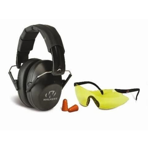 Low - Profile Folding Muff Glasses & Ear Plugs Combo