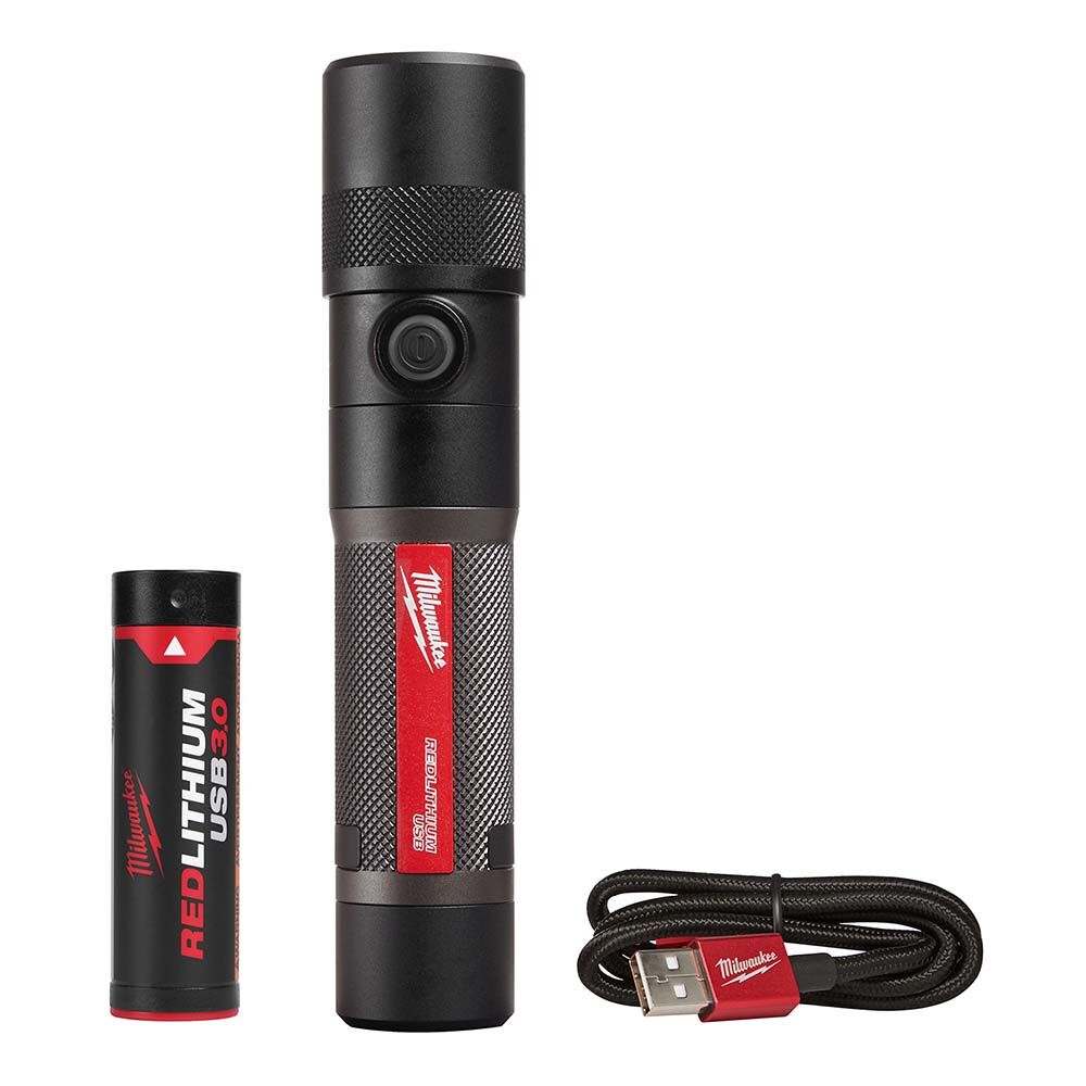milwaukee 10000 lumen flashlight 1100 LM Rechargeable USB Flashlight