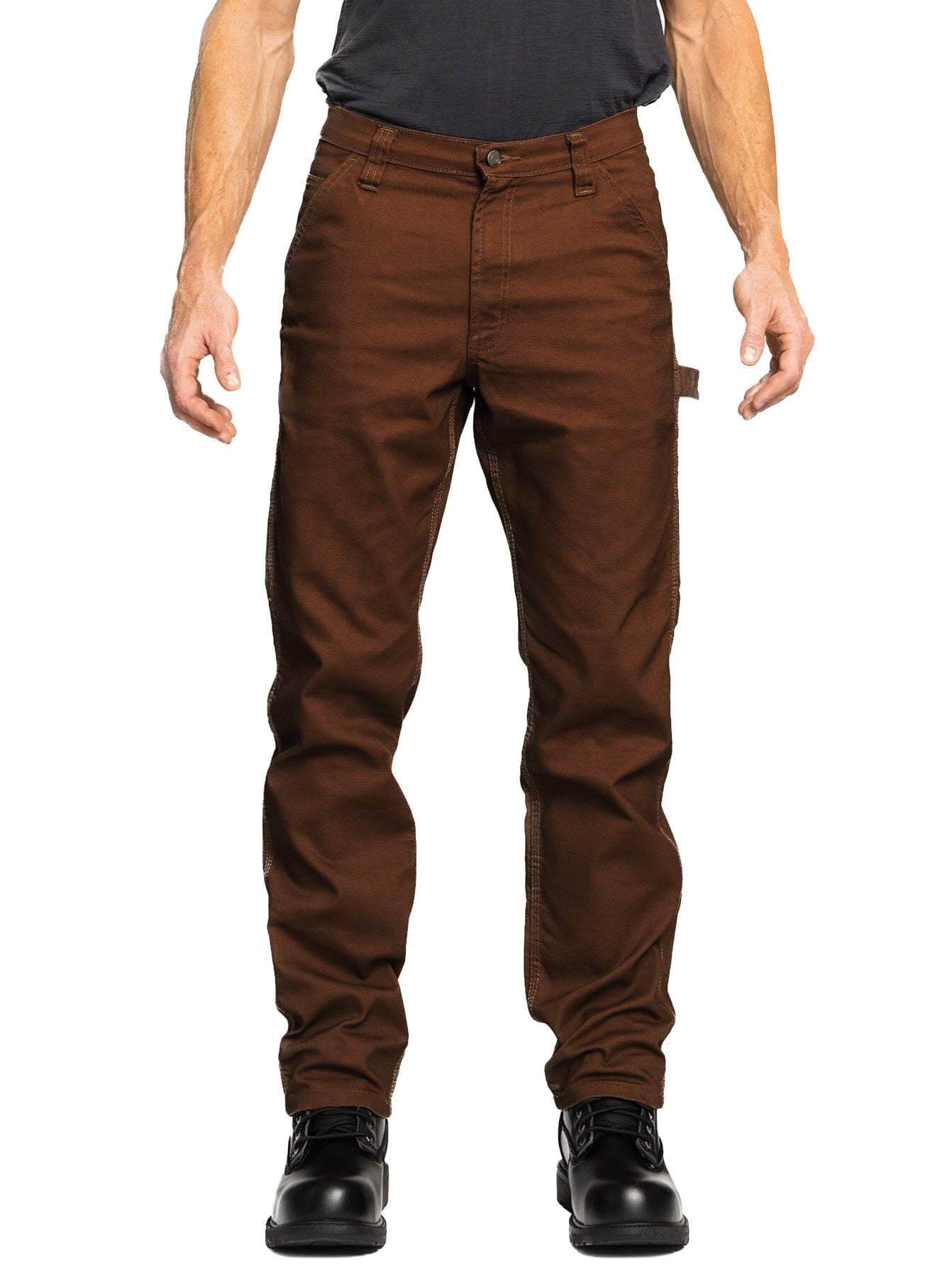 Full Blue Men's Fleece Lined Dungaree Pants